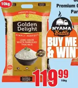 Boxer Golden Delight Premium Grade Long Grain White Parboiled Thai Rice offer