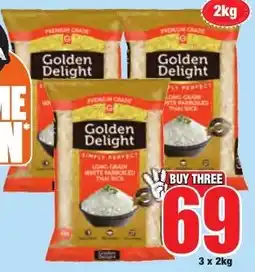Boxer Golden Delight Premium Grade Long Grain White Parboiled Thai Rice offer