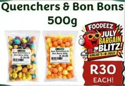 Foodeez Quenchers & Bon Bons offer