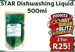 Foodeez Star Dishwashing Liquid offer