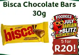Foodeez Bisca Chocolate Bars offer