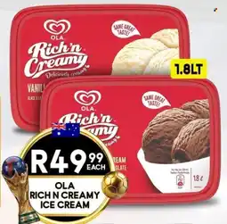Take 'n Pay Ola Rich'n Creamy Ice Cream offer