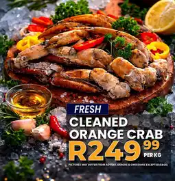 Take 'n Pay Cleaned orange crab offer