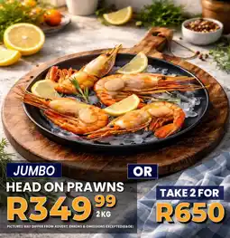Take 'n Pay Head on prawns offer