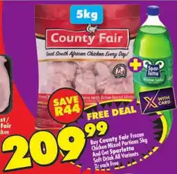 Shoprite County Fair Frozen Chicken Mixed Portions offer