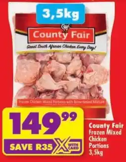 Shoprite County Fair Frozen Mixed Chicken Portions offer