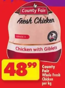 Shoprite County Fair Whole Fresh Chicken offer