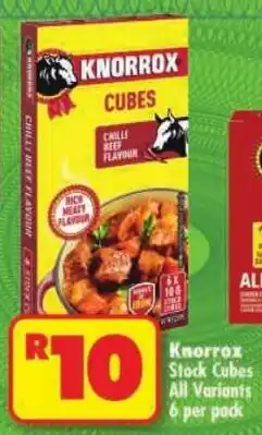 Shoprite Knorrox Stock Cubes All Variants offer