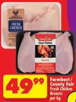 Shoprite Farmbest/ County Fair Fresh Chicken Breasts offer