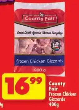 Shoprite County Fair Frozen Chicken Gizzards offer