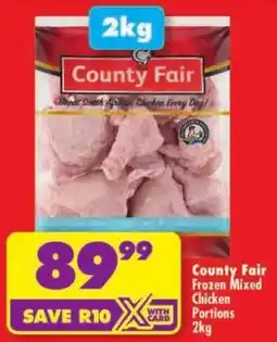 Shoprite County Fair Frozen Mixed Chicken Portions offer