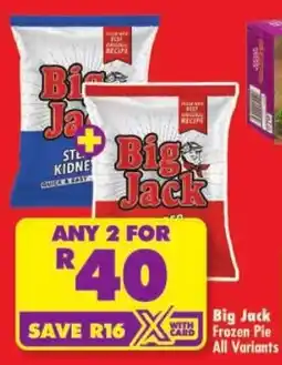 Shoprite Big Jack Frozen Pie All Variants offer