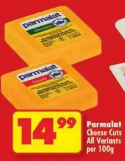 Shoprite Parmalat Cheese Cuts All Variants offer