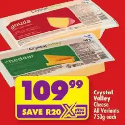 Shoprite Crystal Valley Cheese All Variants offer