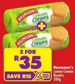 Shoprite Baumann's Lemon Creams Biscuits offer