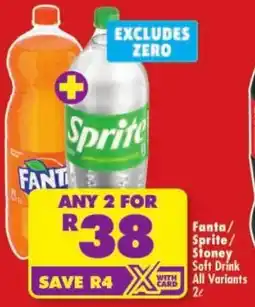 Shoprite Fanta/ Sprite/ Stoney Soft Drink All Variants offer