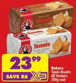Shoprite Bakers Tennis Biscuits All Variants offer
