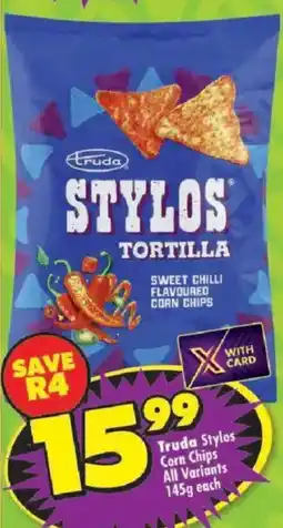 Shoprite Truda Stylos Corn Chips All Variants offer