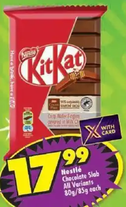 Shoprite Nestlé Chocolate Slab All Variants offer
