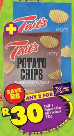 Shoprite Tait's Potato Chips All Variants offer