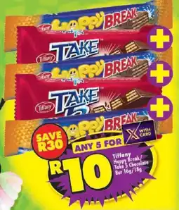 Shoprite Tiffany Happy Break/ Take 5 Chocolate Bar offer