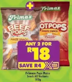 Shoprite Frimax Pops Maize Snack All Variants offer