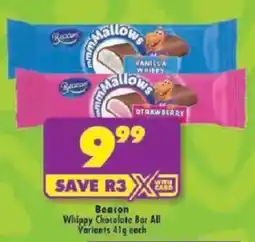 Shoprite Beacon Whippy Chocolate Bar All Variants offer