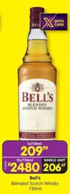 Shoprite Liquor Bell's Blended Scotch Whisky offer