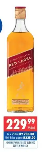 Ultra Liquors Johnnie walker red blended scotch whisky offer