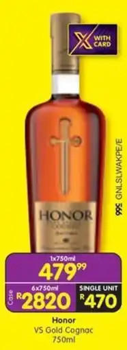 Shoprite Liquor Honor VS Gold Cognac offer