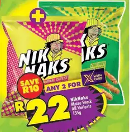 Shoprite NikNaks Maize Snack All Variants offer