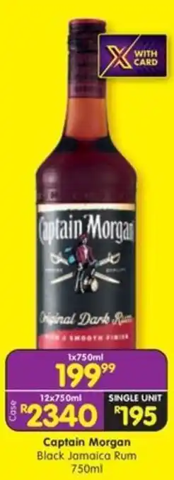Shoprite Liquor Captain Morgan Black Jamaica Rum offer