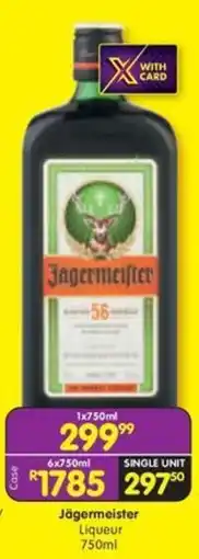 Shoprite Liquor Jägermeister Liqueur offer