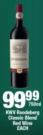 OK Liquor KWV Roodeberg Classic Blend Red Wine offer