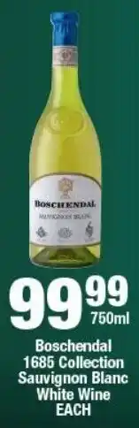 OK Liquor Boschendal 1685 Collection Sauvignon Blanc White Wine offer
