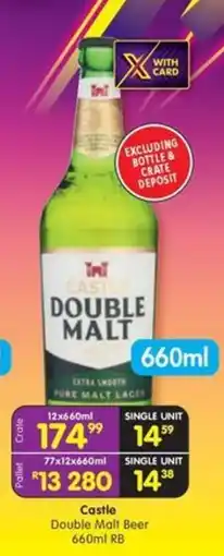Shoprite Liquor Castle Double Malt Beer RB offer