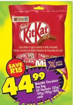 Shoprite Nestlé Chocolate Fun Bag All Variants offer