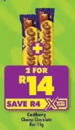 Shoprite Cadbury Chomp Chocolate Bar offer