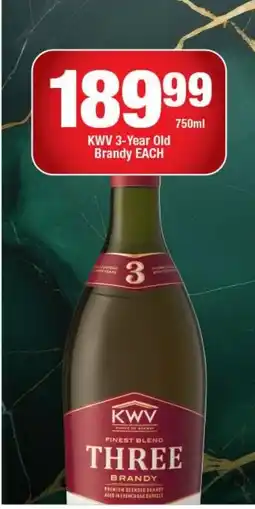 OK Liquor KWV 3-Year Old Brandy offer