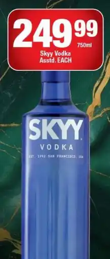 OK Liquor Skyy Vodka offer