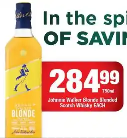 OK Liquor Johnnie Walker Blonde Blended Scotch Whisky offer