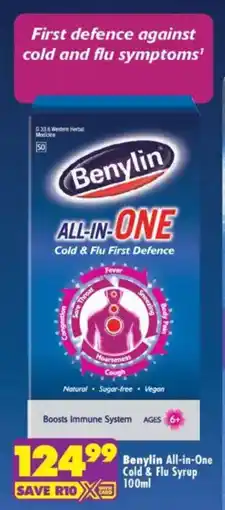 Shoprite Benylin All-in-One Cold & Flu Syrup offer