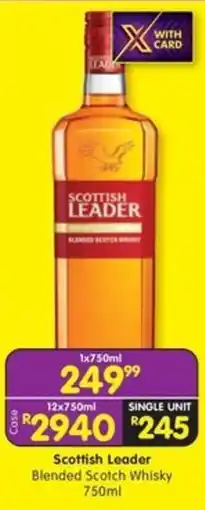 Shoprite Liquor Scottish Leader Blended Scotch Whisky offer