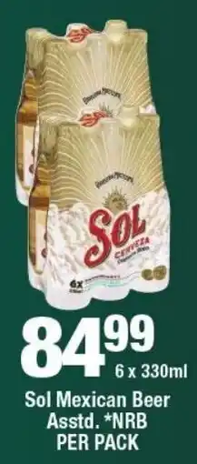 OK Liquor Sol Mexican Beer NRB offer