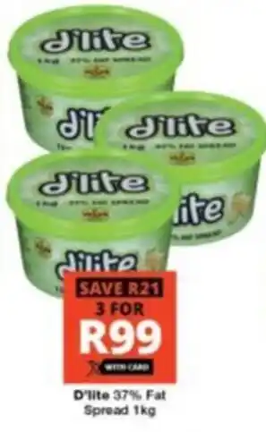 Checkers D'lite 37% Fat Spread offer