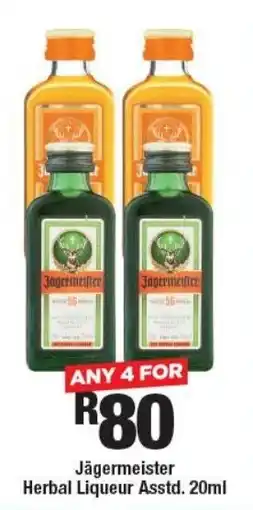 OK Liquor Jägermeister Herbal Liqueur offer
