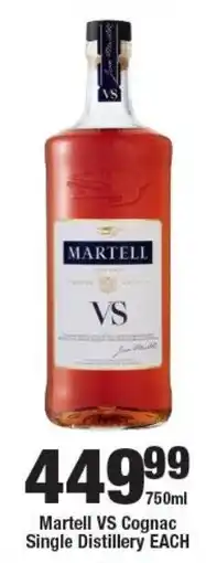 OK Liquor Martell VS Cognac Single Distillery offer
