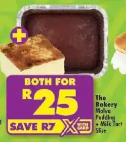 Shoprite The Bakery Malva Pudding + Milk Tart Slice offer
