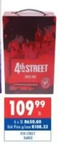 Ultra Liquors 4th street range offer