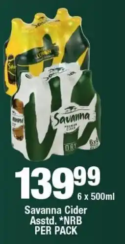 OK Liquor Savanna Cider NRB offer